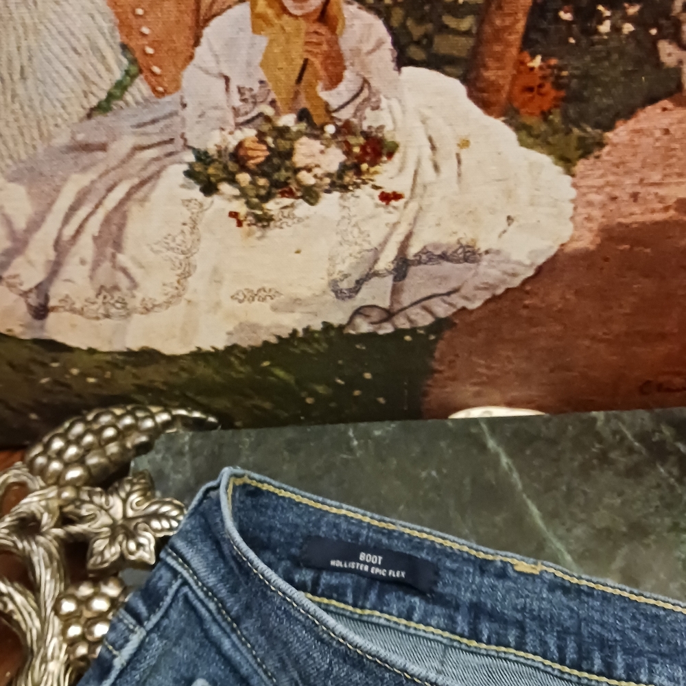 🧥👖Hollister California Size W.38 Jeans🧢🛍👢🥾Boot Cut✂️,Hollister EpicFlex.👕 - Picture 13 of 15